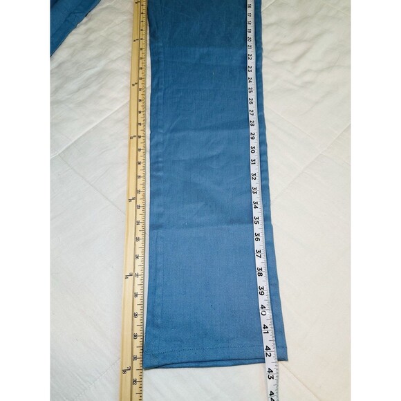 BUGATCHI Tristan Drawstring Pants Air Blue Linen Blend Men's SMALL NWOT‎ - Picture 12 of 12